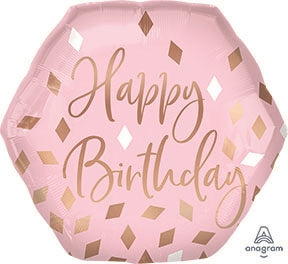 Blush Birthday Foil Balloon