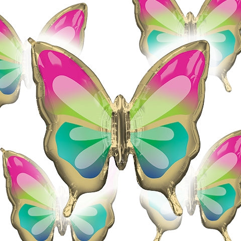 Tropical Butterfly Foil Balloon