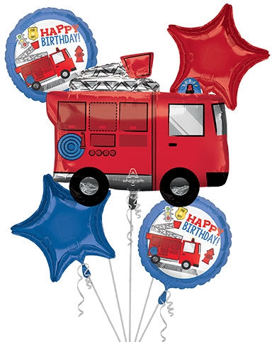 First Responder Birthday Balloon Bouquet