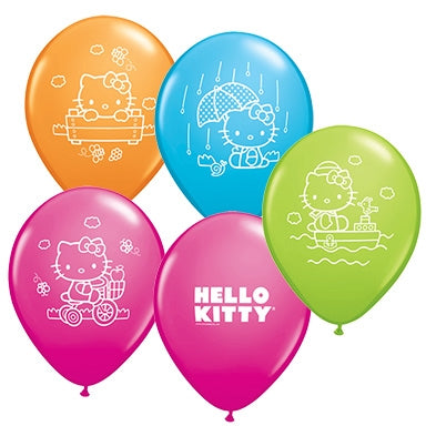 11 inch Qualatex HELLO KITTY Assorted