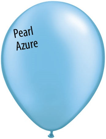 11in PEARL AZURE Qualatex Pastel Pearl