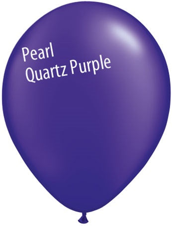 11in PEARL QUARTZ PURPLE Qualatex Radiant Pearl