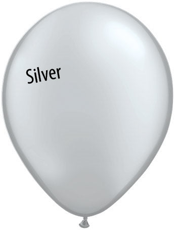 11in SILVER Qualatex