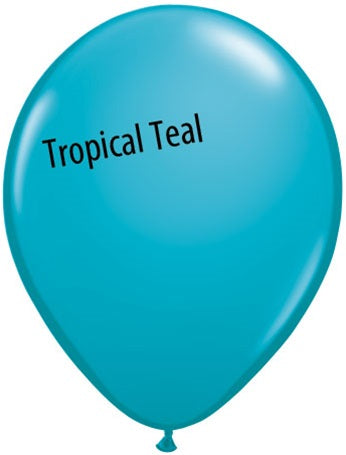 11in TROPICAL TEAL Qualatex Fashion