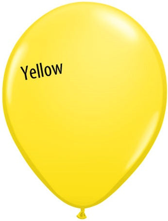 11in YELLOW Qualatex Standard