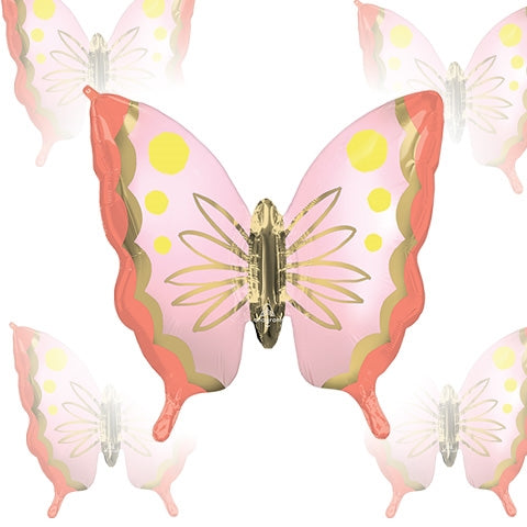 30in Soulful Blossoms BUTTERFLY  Foil Balloon