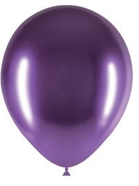 5in Brilliant PURPLE - Round Latex - BALLOONIA Bag of 100