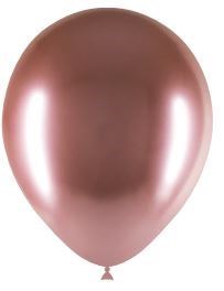 5in Brilliant ROSE GOLD - Round Latex - BALLOONIA Bag of 100