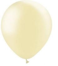 5in Metallic IVORY - Round Latex - BALLOONIA Bag of 100