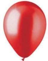 5in Metallic RED - Round Latex - BALLOONIA - 100CT