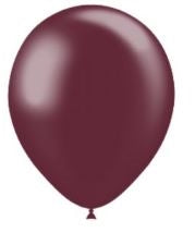 5in Metallic BURGUNDY - Round Latex - BALLOONIA Bag of 100