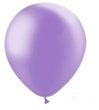 5in Metallic LAVENDER - Round Latex - BALLOONIA Bag of 100