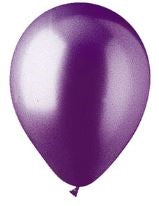 5in Metallic PURPLE - Round Latex - BALLOONIA Bag of 100