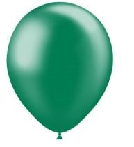 5in Metallic FOREST GREEN - Round Latex - BALLOONIA Bag of 100