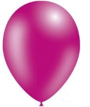 5in Metallic FUCHSIA - Round Latex - BALLOONIA Bag of 100