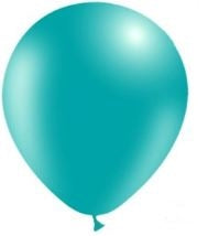 5in Metallic TURQUOISE - Round Latex - BALLOONIA Bag of 100