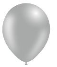 5in GRAY - Round Latex - BALLOONIA Bag of 100