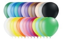 5in ASSORTED - Round Latex - BALLOONIA Bag of 100