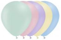 5in Matte ASSORTED - Round Latex - BALLOONIA Bag of 100