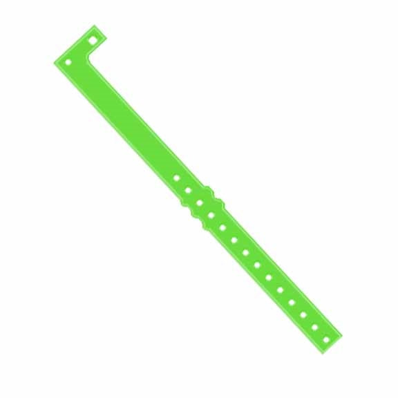 3/4in Plastic Wristband Neon LIME GREEN