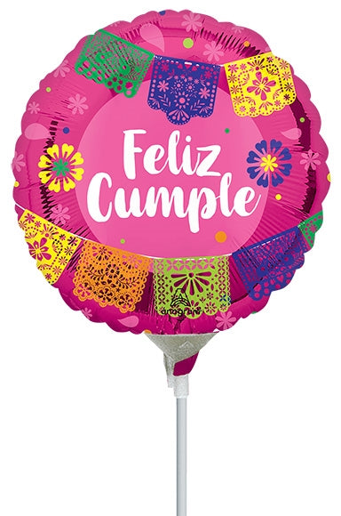 9in FELIZ CUMPLE Papel Picado