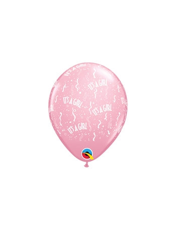 PINK It's a Girl-A-Round Latex Balloon