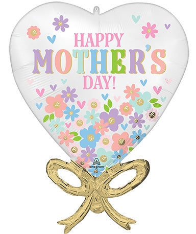 Mother's Day Daisy Chain Bow Foil Balloon