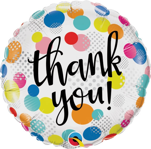 THANK YOU Dots Upon Dots foil balloon