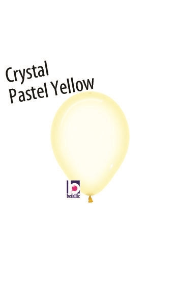 Crystal Pastel YELLOW Balloon