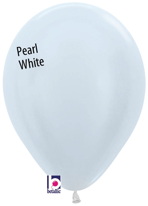 11in PEARL WHITE Round Betallatex/Sempertex (100ct)