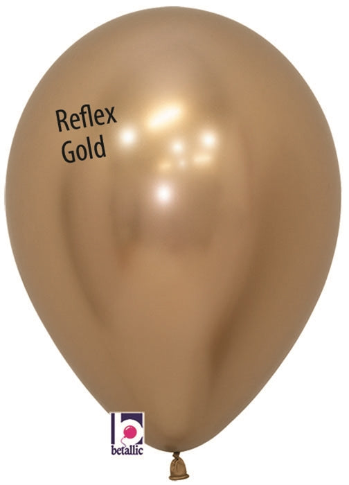 11 inch Betallatex REFLEX Gold Latex Balloon