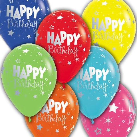 Happy Birthday Latex Balloons