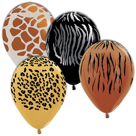 Animal Print Latex Balloons