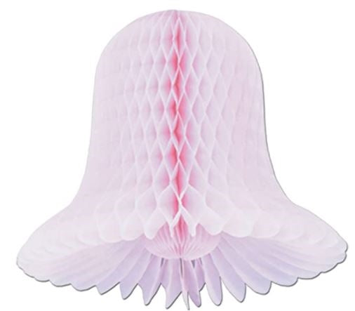 5in Classic Tissue Bell PINK, package of 4