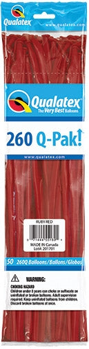 260Q Q-Pak RUBY RED Qualatex