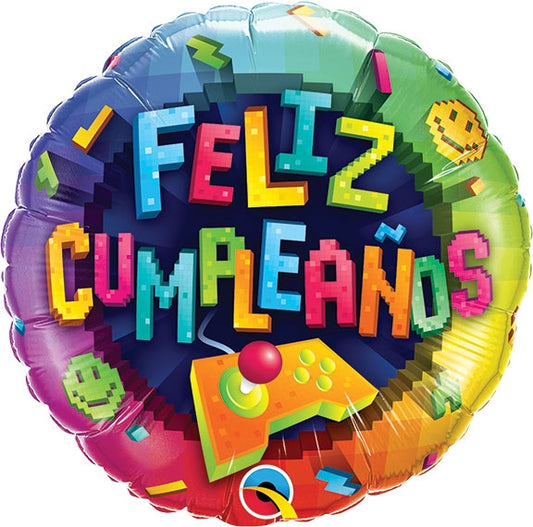 18 inch Feliz Cumpleanos Videogame