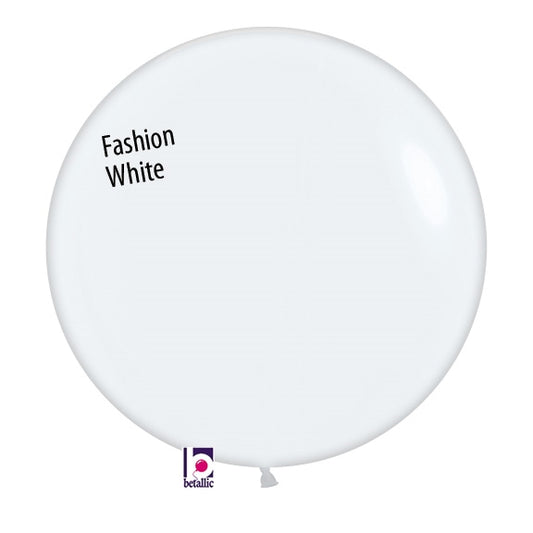 24 inch Fashion WHITE Latex Balloon