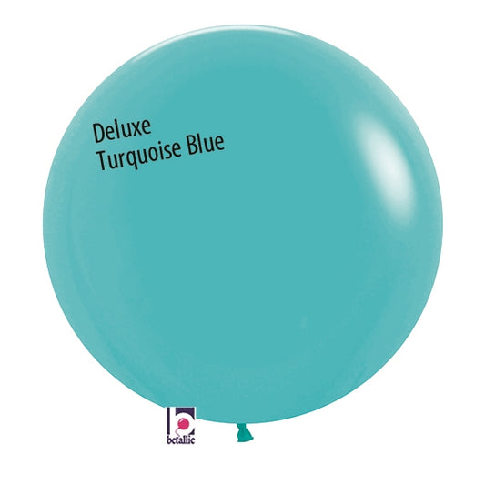 24 inch Deluxe Turquoise BLUE  Balloon