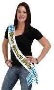 Beer Garden Babe Satin Sash