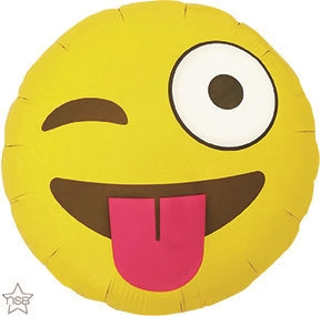 EMOTICON WINKING Foil Balloon