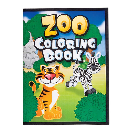 8in x 11in Zoo Animal Coloring Book