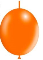 6in NARANJA Metálico - DECOLINK - GLOBOS Bolsa de 100