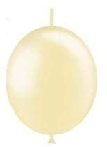 6in Metallic IVORY - DECOLINK - BALLOONIA Bag of 100