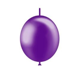 6in Metallic PURPLE - DECOLINK - BALLOONIA Bag of 100