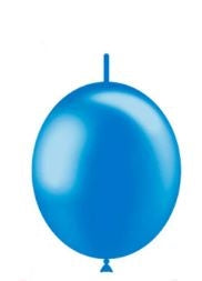 6in Metallic BLUE - DECOLINK - BALLOONIA Bag of 100