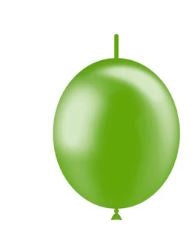 6in VERDE Metálico - DECOLINK - GLOBOS Bolsa de 100