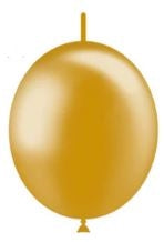 6in Metallic GOLD - DECOLINK - BALLOONIA Bag of 100