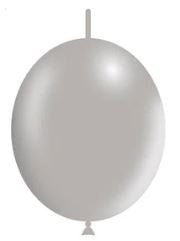 6in GRIS - DECOLINK - GLOBOS Bolsa de 100