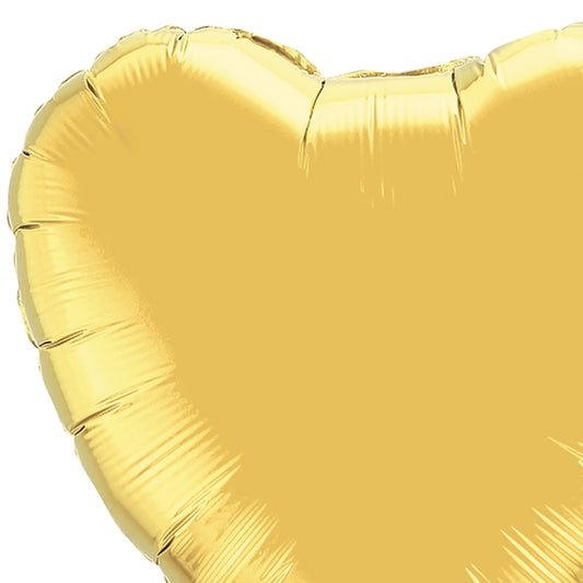 Lámina Heart Qualatex GOLD de 36 pulgadas, paquete de 5