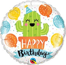 Birthday Party Cactus Foil Balloon